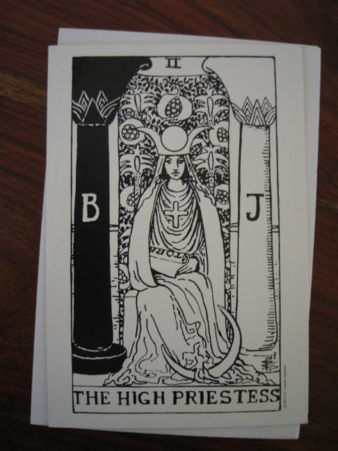 Tarot Greeting Card High Priestess